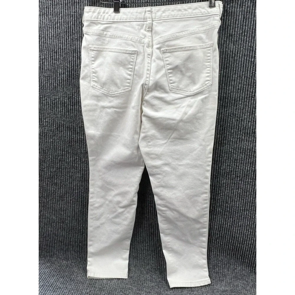UNIVERSAL THREAD Jeans Women‎ 12  White Stretch High-Rise Skinny Crop Denim Pant